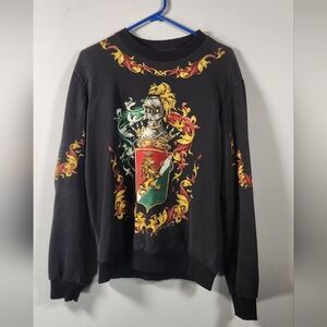 DOLCE & GABBANA Heraldic Print Sweatshirt Size IT 50